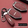 Equation Leopard 5 Key Case: Leopard Five Aluminum Alloy with Goatskin Shell Full Coverage Buckle New Model for Men