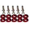 10Pcs Car Vehicle Fender Bumper License Plate Frame M6 Screws Decor with Washer