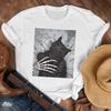 Kobiety Lady Printed Cartoon 90S Horror Sleep Fashion Shirt Odzież Tshirt Female Print T Tee