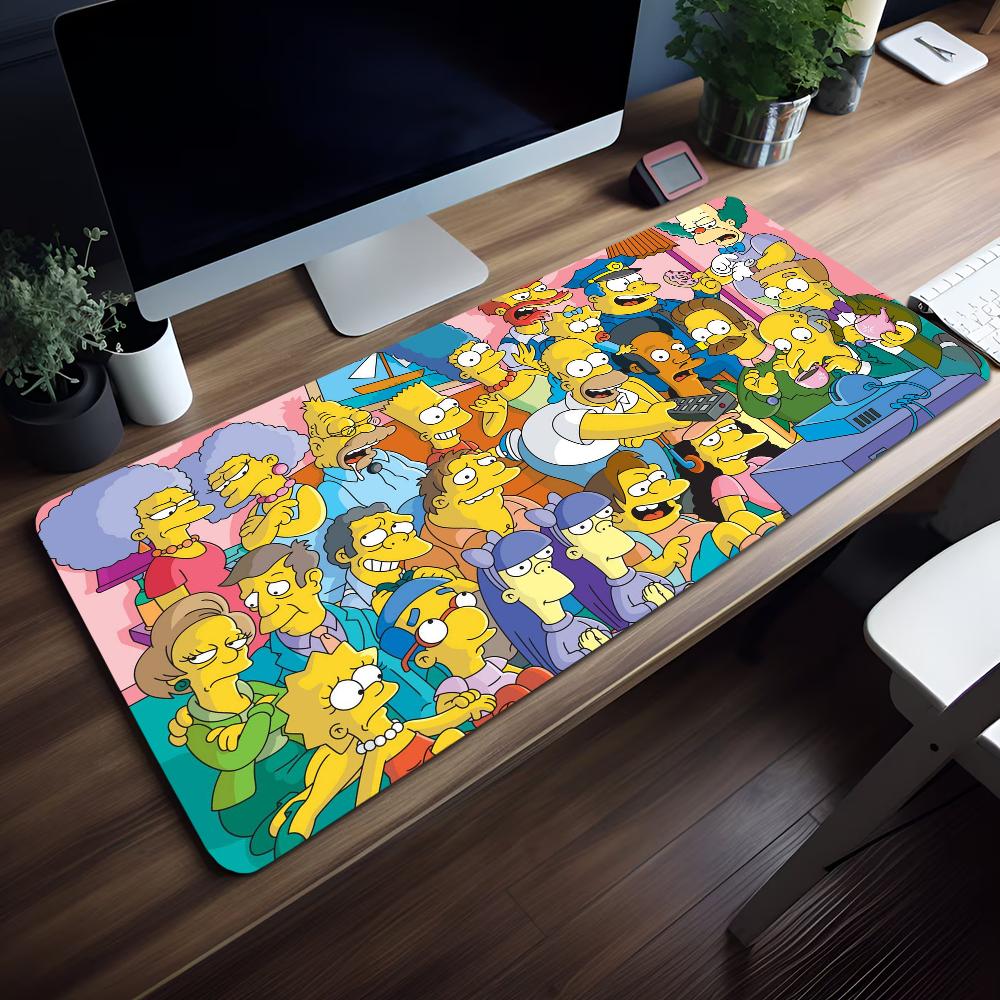 Mouse Funny Pad Non-slip Cartoon Lockedge The S-Simpsons Office Student Gaming Thickened Large Writing Cushion MousePad