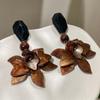 Fashion Flower Earrings Women Trendy Delicate Jewelry Exaggerate Accessories Party Gifts Personality W194
