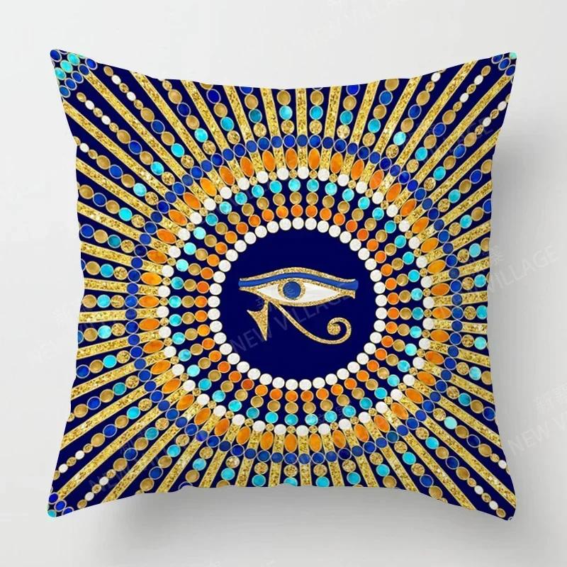 Jesenná výzdoba domu Jesenná obývacia izba Dekoratívny vankúš Poťah na vankúš na pohovku Boho Poťah na vankúš Mandala X