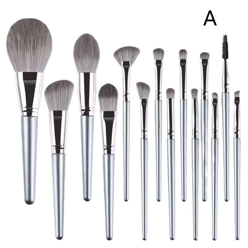 Ultra Soft 14 Pcs Makeup Brush Set Soft Bristle Full Face Loose Powder Eyeshadow Brush Professional Cosmetic Brush