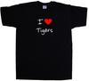 I Love Heart Tigers T-Shirt