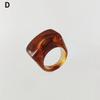 Anillos de Resina Acrílica Creativos de Moda Vintage Simples Geométricos Cuadrados para Mujeres Hombres Joyería