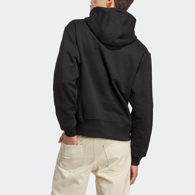 adidas Lounge Heavy French Terry Hoodie Unisex Hoodies Black IC4084