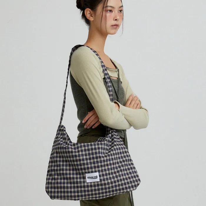 CHECKER ECO CROSS BAG NAVY CHECK