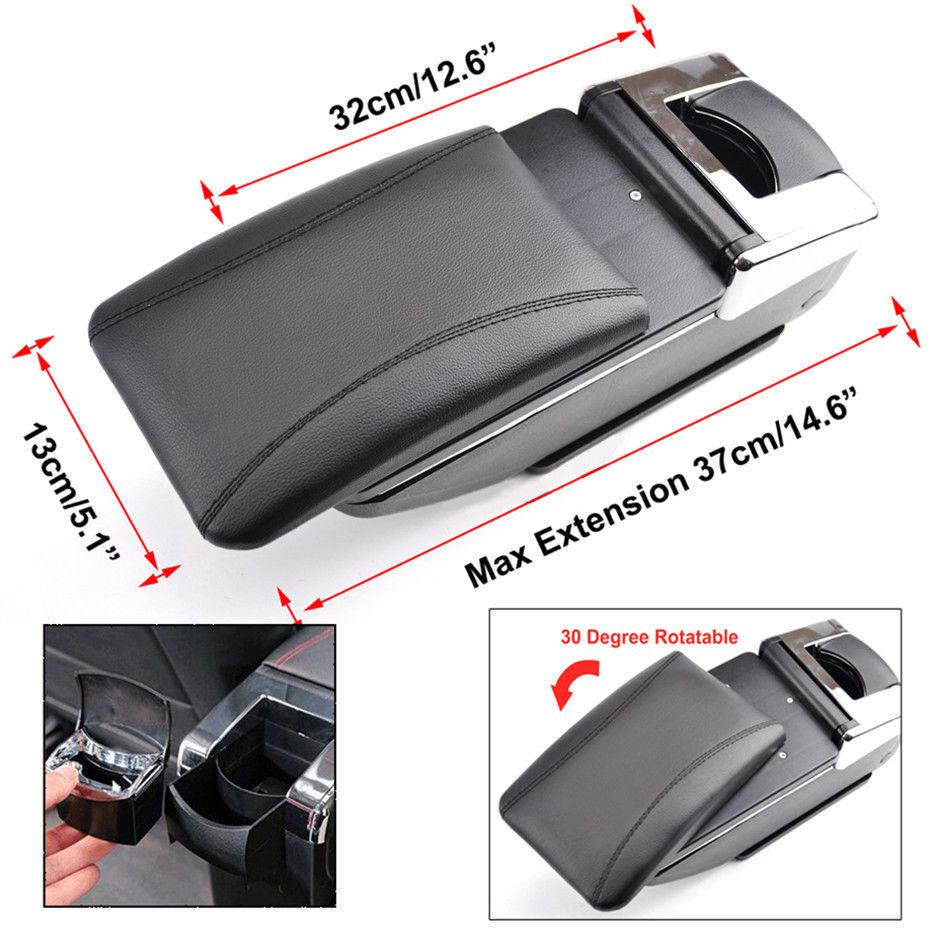 Universal Auto Armlehne Lagerung Box Auto Innen Leder Auto-styling Zentralen Container Speicher Inhalt Box Zubehör Teile