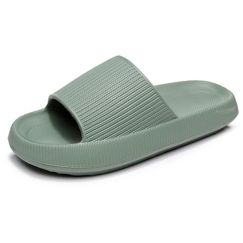 2024 Thick Platform Bathroom Home Slippers Cloud Slippers Women Soft Sole EVA Indoor Slides Sandals Summer Non-slip Flip Flops
