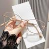 2025 Klassische quadratische Myopiebrille mit kleinem Rahmen, Vintage-Katzenaugen-Nahsichtbrille, klare Linse, kurzsichtige Brille für Damen