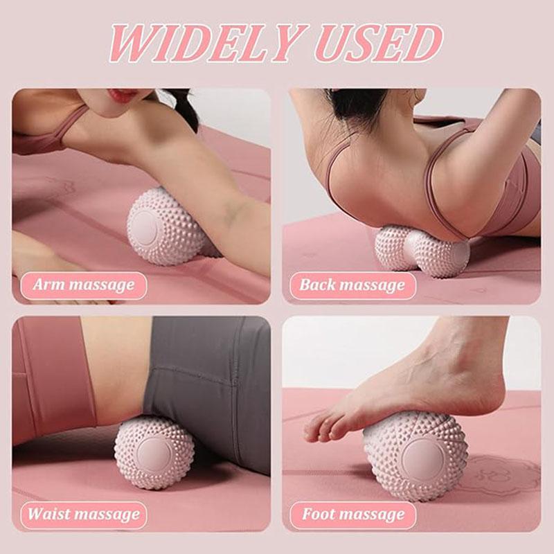 TPE Yoga Fitnessbal Pinda Roller Dubbele Lacrosse Massagebal Voor Diepe Weefsel Myofasciale Release Nek Been Arm Spier Ontspanning
