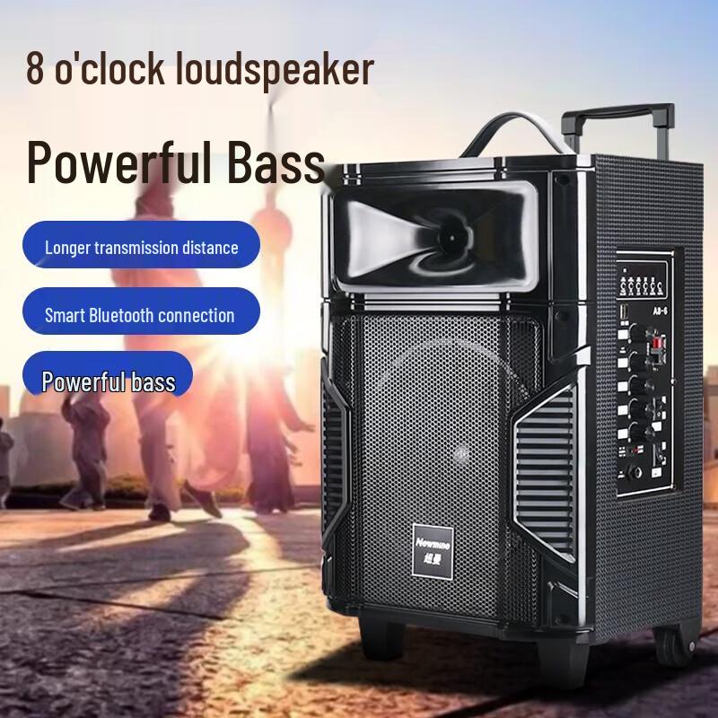 Newmine L23 Outdoor Portable Bluetooth Trolley Speaker CN Plug (adapter Included) (CN Version)