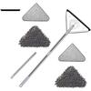 Triangular Mop Kit, Mini Triangle Deep Cleaning with Long Handle, 360 Degree Rotatable Adjustable , Multifunctional Window Wall for Roofs Cars Corners