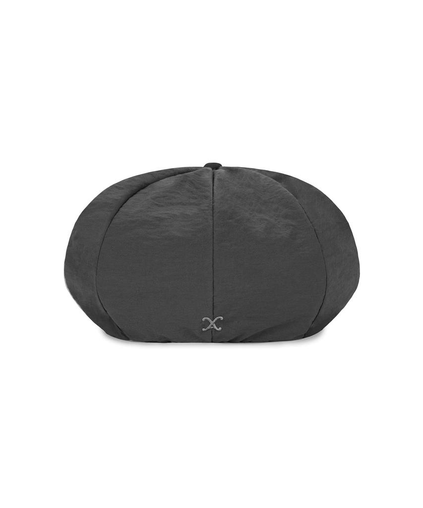Bajal Va Curved Logo Easy Fit Newsboy Cap Grey