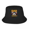 Custom Two Titles Dad And Papa Bucket Hat Unisex Women Fathers Day Gift Outdoor Sun Summer Fishing Cap