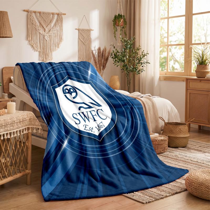 Sheffield Wednesday Thema Fleece-Decke Gemütliche Weiche Plüschdecke Für Schlafzimmer Couch Reise