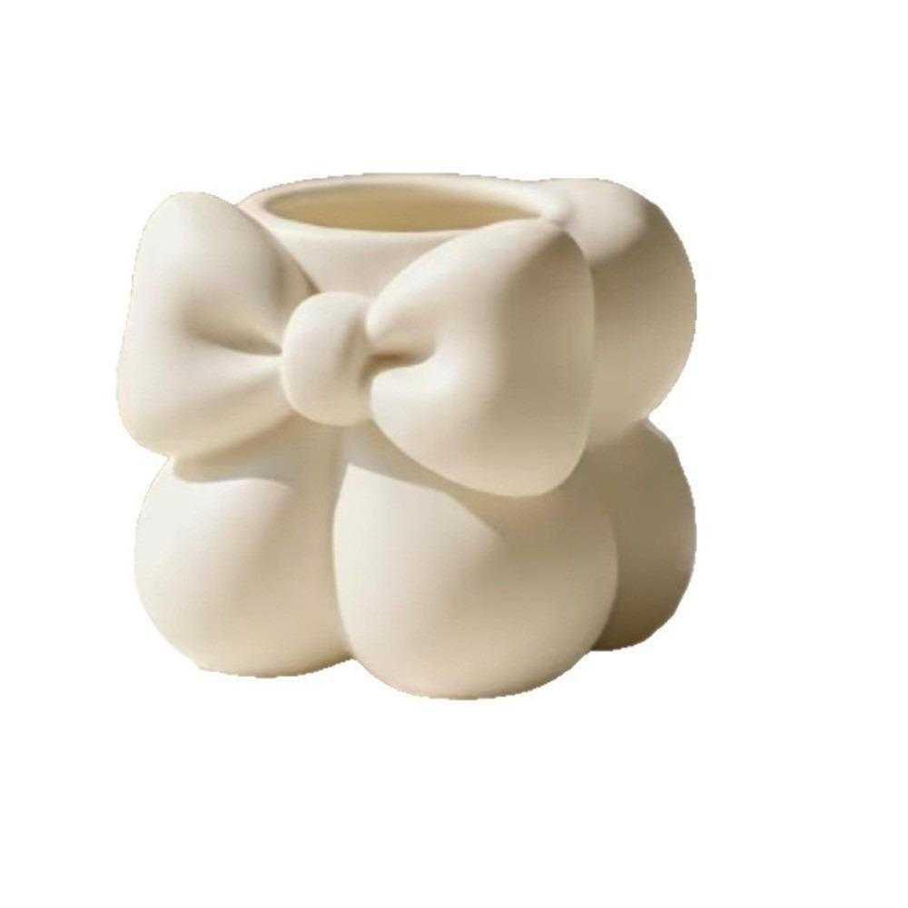 Decorative 3D Printed Storage Box Creative Multi-function Desktop Organizer Sweet Flower Vase Bow Pen Holder Desktop