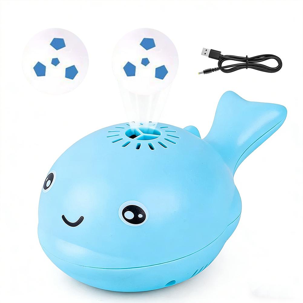 Cute Whale Floating Ball Toy Usb Rechargeable Electric Fan Blow Suspension Ball Educational Toy Gift For Kids Toddlers