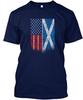 Schottische amerikanische Flagge Schottland Unisex T-Shirts