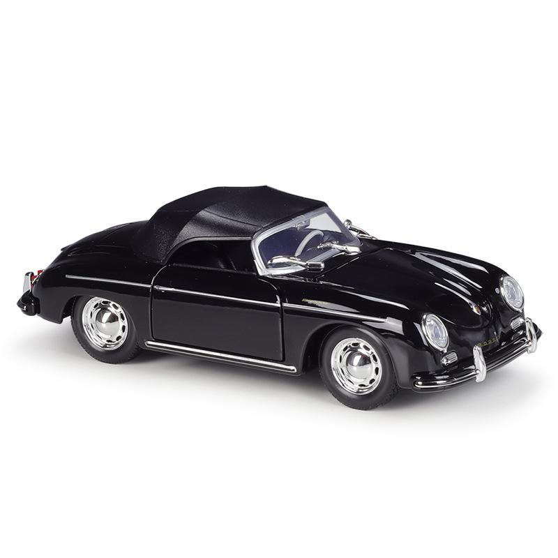 Welly 1/24 Porsche 356A Speedster Classic Vintage Car Alloy Scale Car Model Diecast Metal Static Children Toy Car Vehicles Gifts
