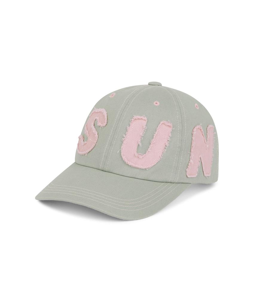 Sseonleobeutueo Cut Off Capital Cap Gray/Pink