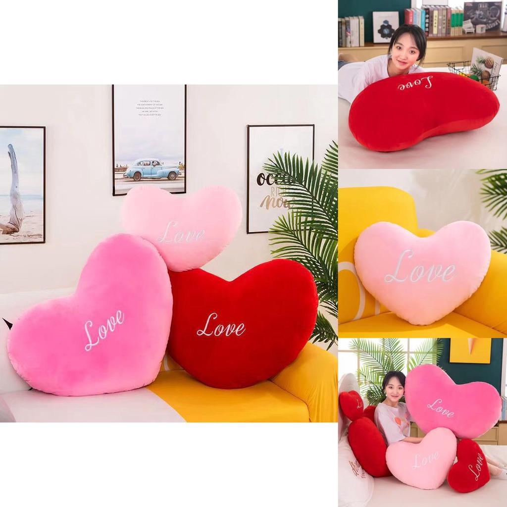 Cute Heart-shaped Plush Pillow For Girls Decorative And Soft Gift For Qixi Festival