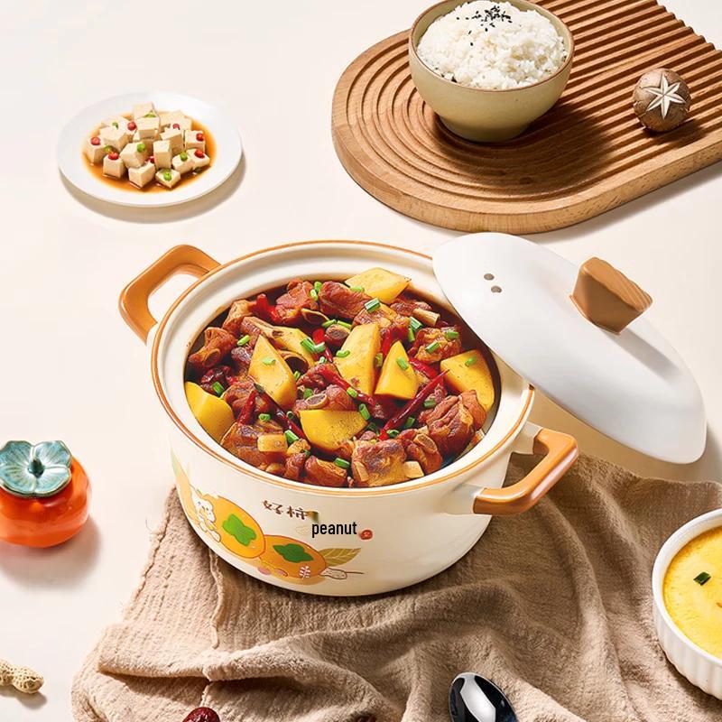 COOKER KING Good Fortune Ceramic Casserole Pot 4.2L