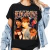 Concert Portrait Printed Womens Tshirt for Spring and Summer Fashion Trend Pure Cotton Top Neutral Short Sleeved Tshirt