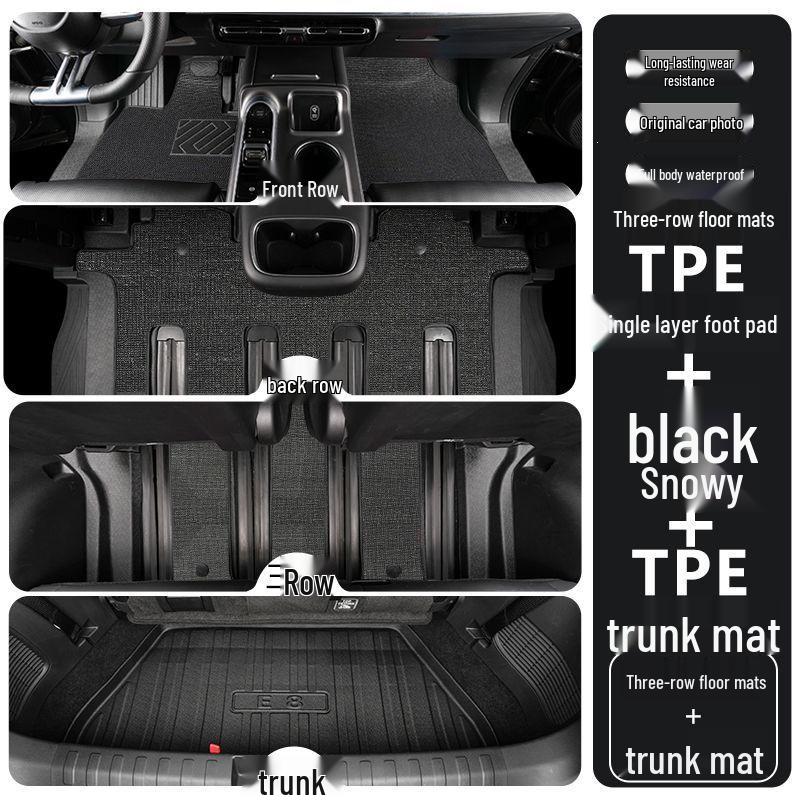 Lynk & Co 900 TPE Floor Mats 2025: Full Coverage Decorative Interior Car Accessories