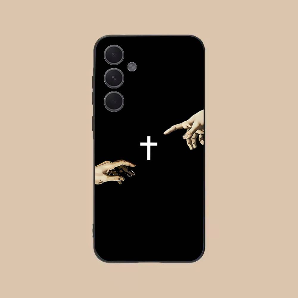 Orthodox Cross  Phone Case For Samsung S25,24,21,22,23,20,S30,Ultra,Plus, Fe,5G Silicone Cover