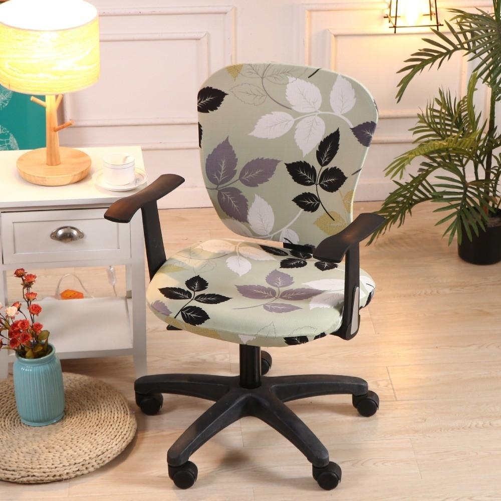 2Pcs/Set High Elastic Computer Split Seat Cover Anti Slip Armchair Slipcover Home Textile