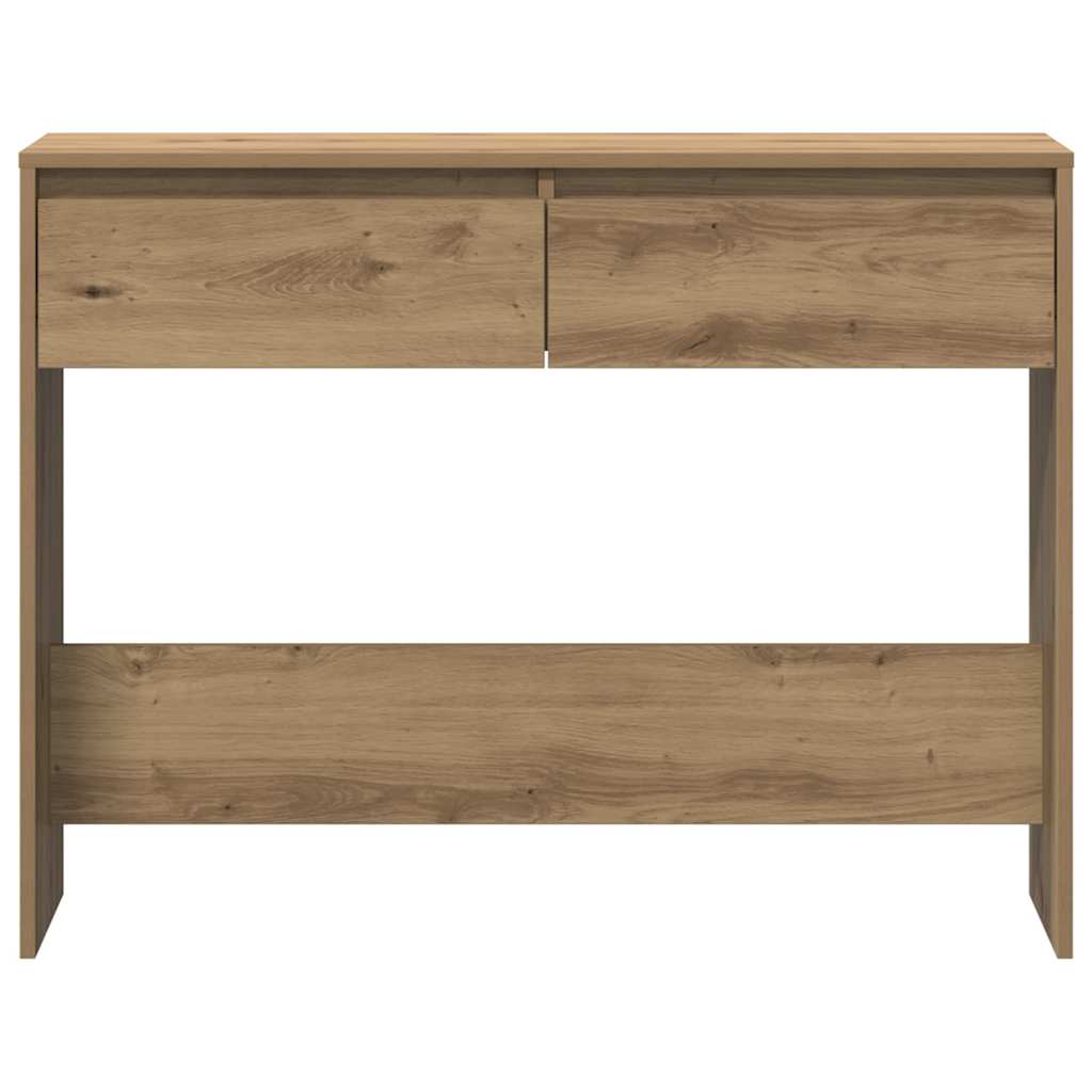 Artisan Oak Console Table 100 x 35 x 76.5 cm Engineered Wood