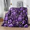 Retro Blumenmuster Decke Warm Weich Flauschig Kinder Erwachsene Luxus Geschenke für Sofa Bett Zuhause Außen Reise Camping Neuheiten