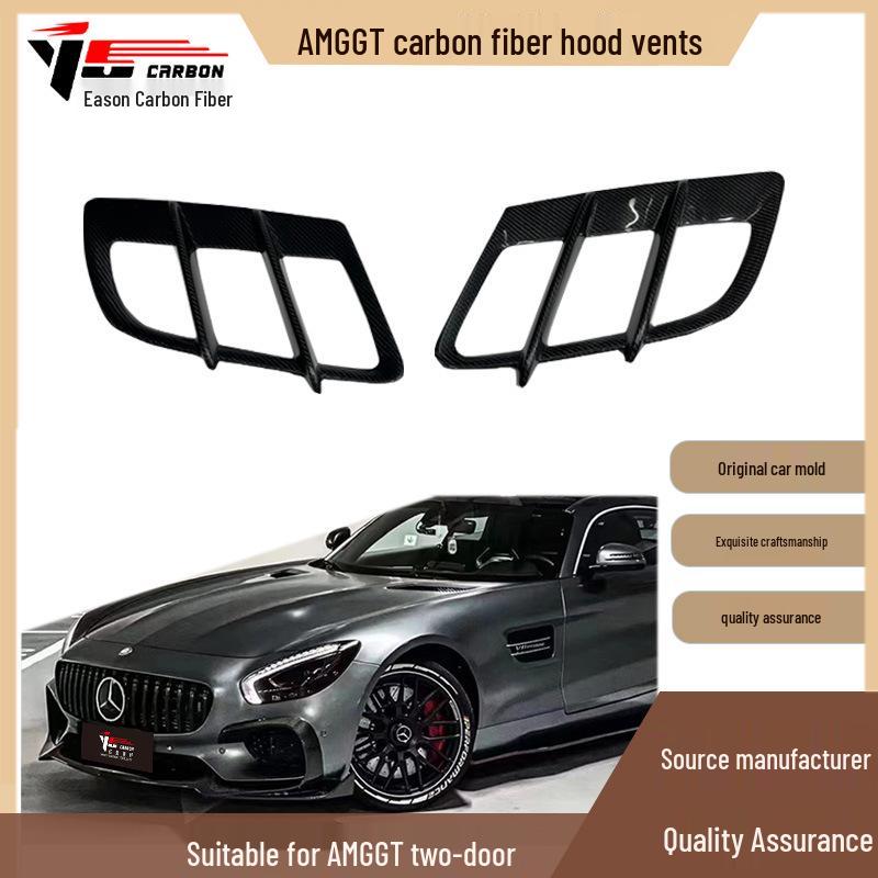 Compatible Carbon Fiber Hood Vents for 2016-IN Mercedes-Benz AMG GT