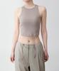 MUSINSA STANDARD WOMAN Women'S Racer Back Crop Tank Top [Grayish Beige]