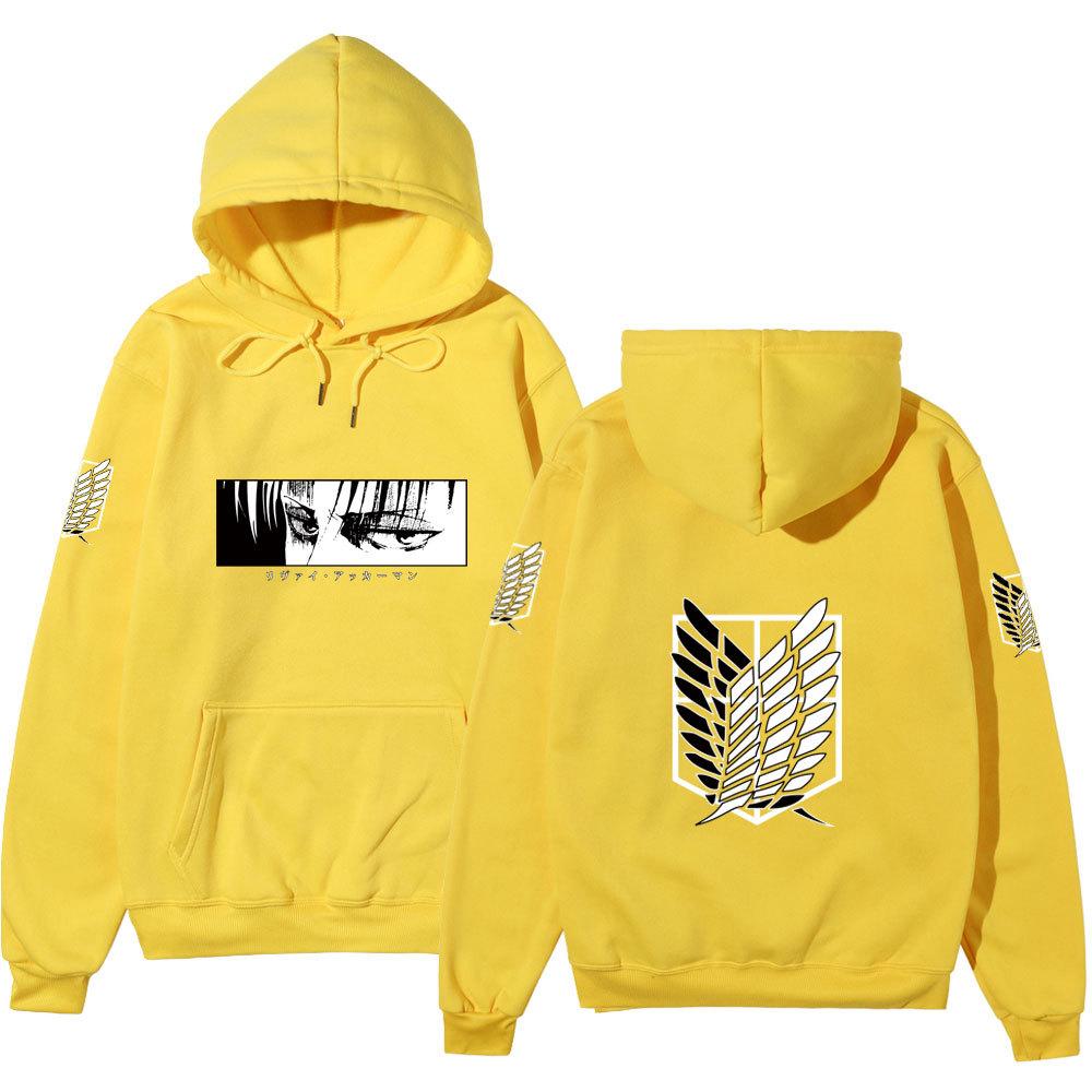 Japanese Anime Attack On Titan Hooded Sweatshirt Men's Hoodie Jacket Fashionable Casual Loose Hoodie Y2K Hip-hop Streetwear