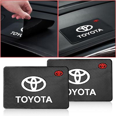 Car Badge Styling Non-Slip Mat Center Dashboard Anti-slip Pad Interior for TRD Toyota Corolla Gr Yaris Aygo GT86 Prius RAV4 Camry