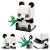 MOOXI Tier-Serie MOC Baustein Panda Tiger Katze BrickHeaded Ser Modell Erwachsene Baustein Kinder Lernspielzeug Für Kinder Geschenk