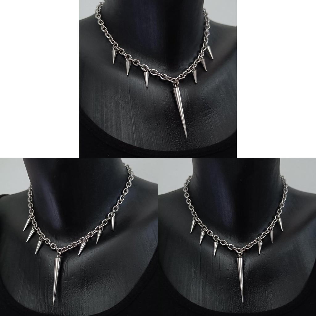 Y2k Punk Jewelry Geometric Alloy Pendant Chain For Party Wear