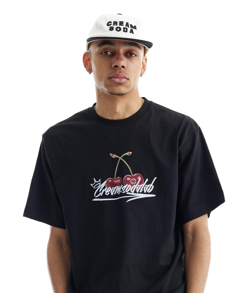 CREAM SODA LAB Cherry Logo Short Sleeve T-Shirt (Type A)