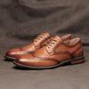 British Classic Men Brogue Shoes Business Men Handmade Dress Leather Shoes Oxford Shoes Luxury Social Man Shoe Plus Size 39-50