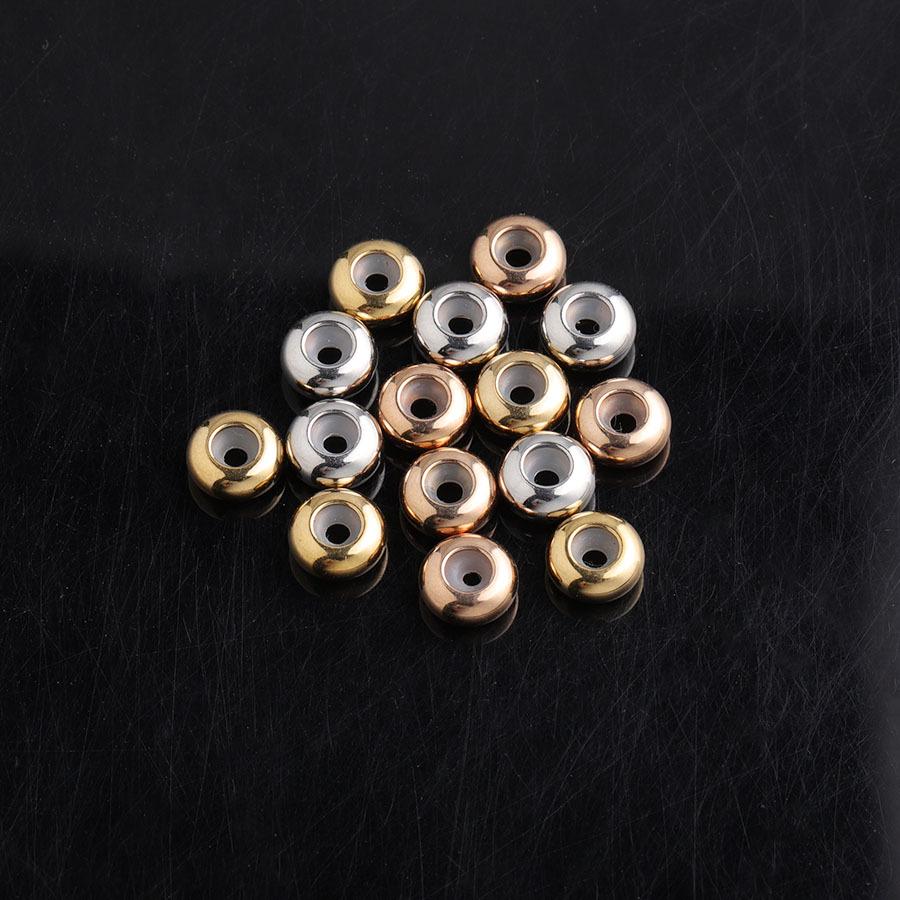 8mm Nerezové Ocelové Nastavitelné Polohovací Korálky pro DIY Náramky