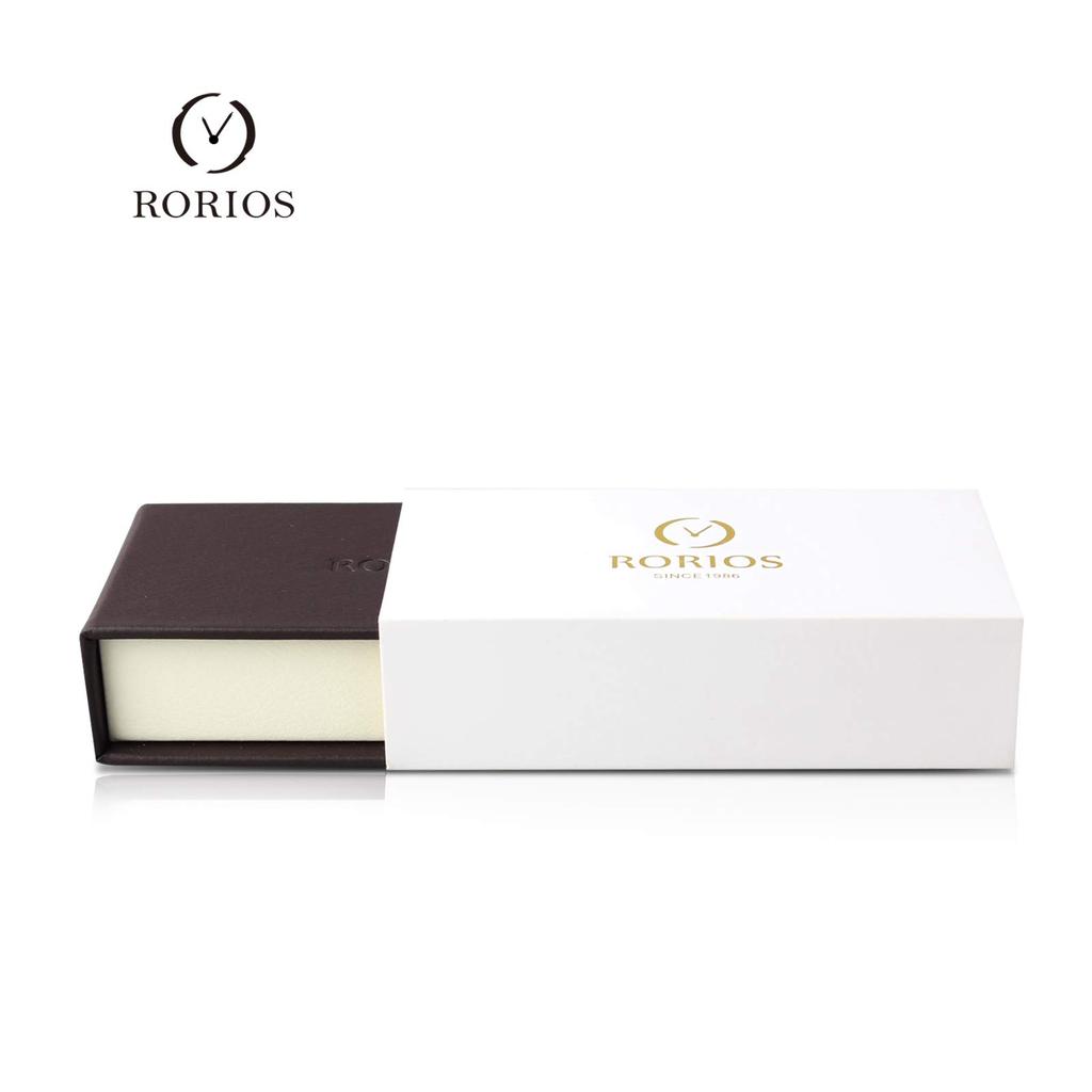 RORIOS Partneruhren, Beliebte Herren-Leichtgewicht-Quarz-Römisch-Analoge Quadratische Armbanduhr mit Lederarmband, Schlicht und Stilvoll, Perfekt für Freizeit,