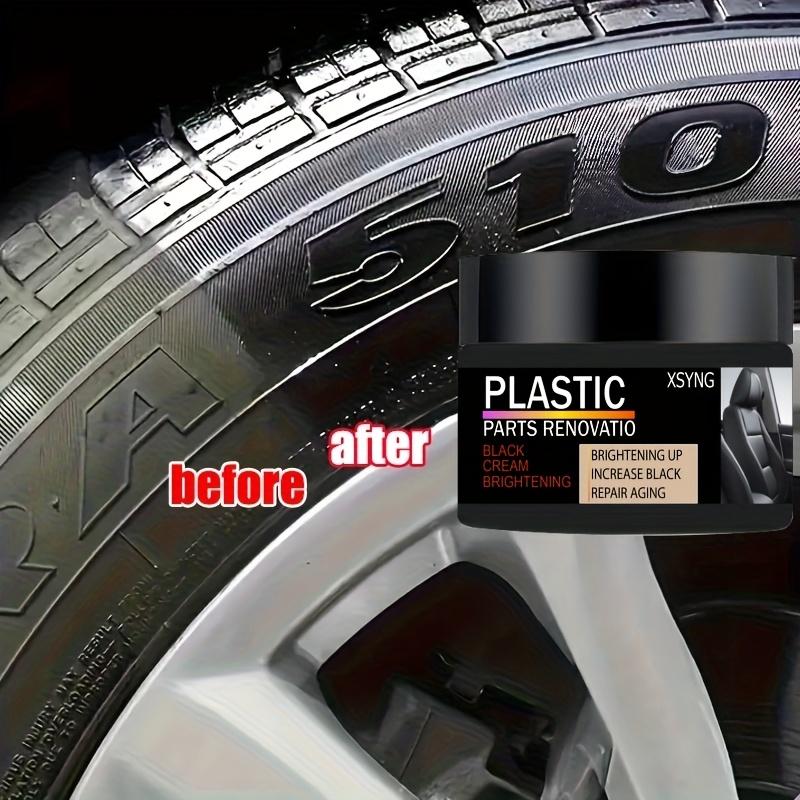 Automotive Interior Update Wax - Dashboard, Bumper, Seat Brightening | Plastic Parts Repair, Tire Coating Enhancer