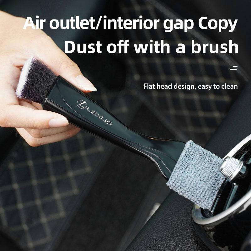 2 In 1 Car Dust Tool Cleaning Brush Accessories Interior For Lexus F SPORT LBX NX RX 350h 450h ES UX 300e GS GX IS LS LX CT LCNJ7