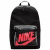 Heritage Polyester Backpack Regular Unisex Black Red Lightweight Casual BA6175-010