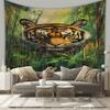 Painting of Tigerstriped Design Digital Printing Polyester Wall Tapestry Suitable for Use In Living Bedrooms Offices Bars Party