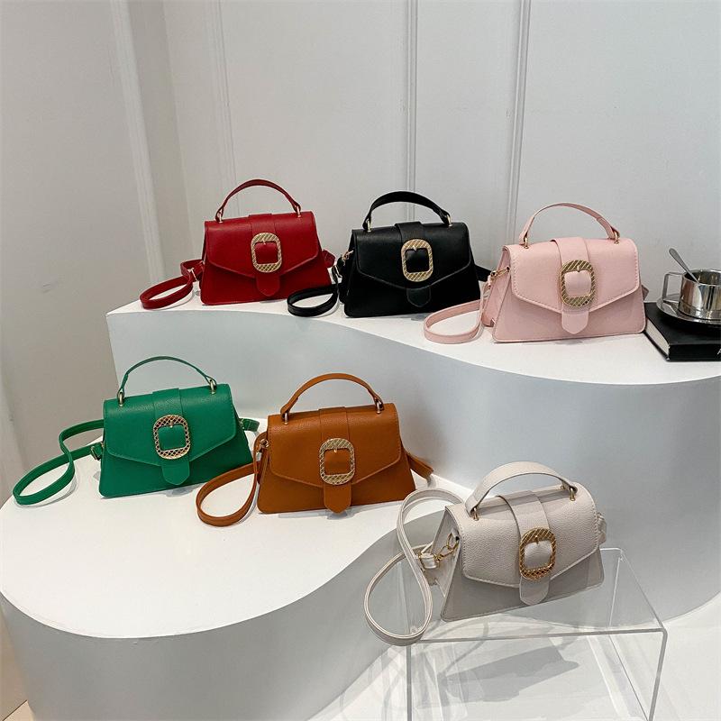 Niche Trendy Small Square Bag Women's New Retro and Fashionable Crossbody Bag Casual Simple Shoulder Bag Women's Bag