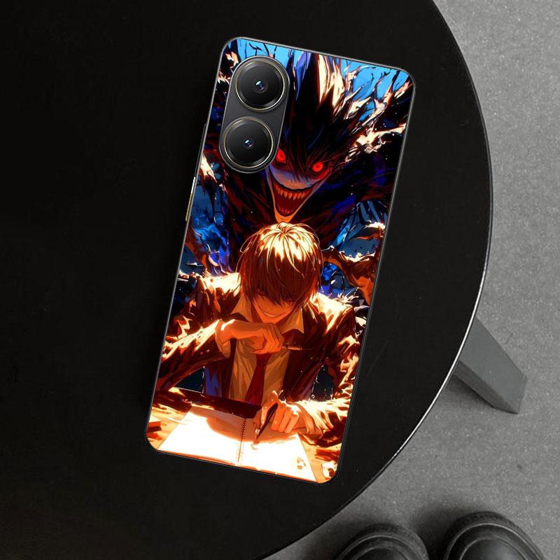 N-Note D-Death Yagami Light Handyhülle für Xiaomi Poco X6 X5 X7 Pro F7 Ultra Redmi 15C 15 13C 13 12C 12 10C 10 10A 9C 9A 9