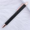 1ml Perlmutt Druckknopf Stift Büro Student Schreibgerät Werbegeschenk Stift mit Dekorativem Strass und Metallclip